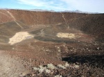 inside the crater